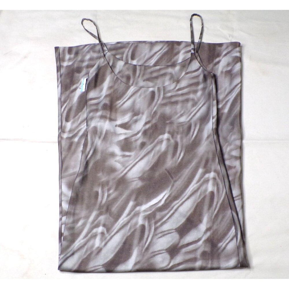 🆕ELLISS ELL/SS Maxi Slip Dress Gray Tie Dye Print Medium 6-8 - Picture 8 of 8